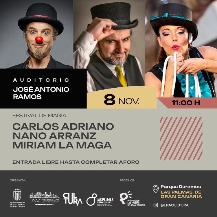 Imagen de un evento Festival de magia: Carlos Adriano, Nano Arranz y Miriam La Maga