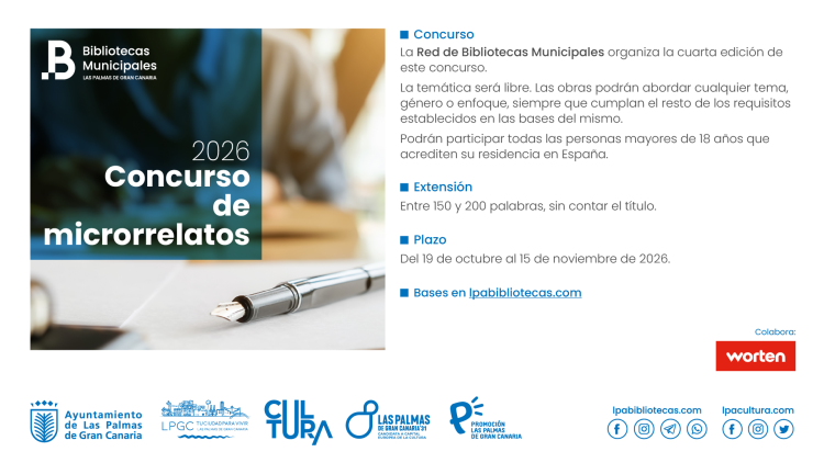 Imagen de una noticia Las Bibliotecas Municipales convocan la cuarta edición de su «Concurso de microrrelatos»