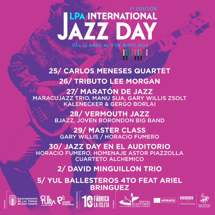 Imagen de una noticia Las Palmas de Gran Canaria conmemora el Día Internacional del Jazz del 25 de abril al 5 de mayo